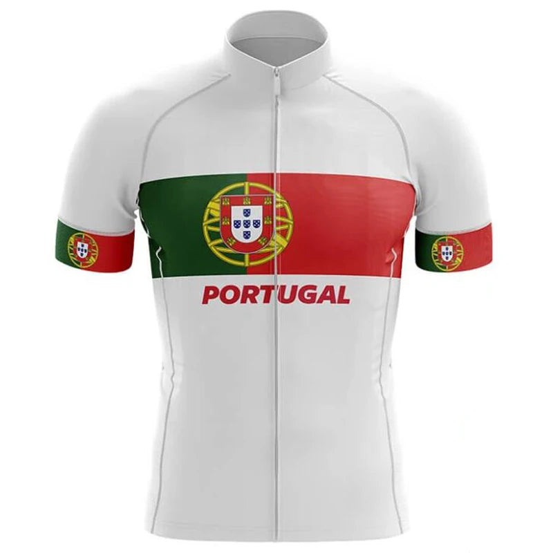 Portugal Bicycle Wear, MTB Cycling Clothing, Bike Uniform, Cycle Shirt, Racing Jersey Suit, 2024