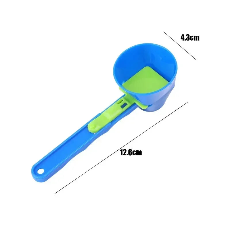 4/1PCS Creative Protein Powder Sliding Spoon Portable Funnel Spoons for Protein Powder Coffee Sports Drinks Home Kitchen Gadgets