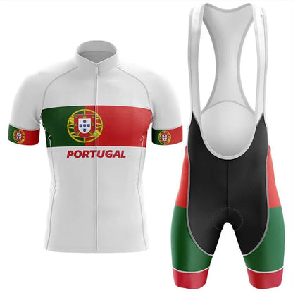 Portugal Bicycle Wear, MTB Cycling Clothing, Bike Uniform, Cycle Shirt, Racing Jersey Suit, 2024