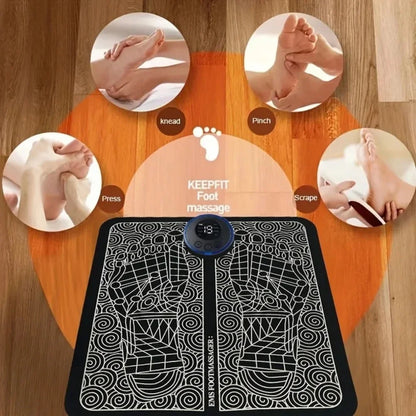 Intelligent Foot Massager Improves Blood Circulation Pulse Therapy Relaxe for Men Women to Relieve Fatigue Foot Acupoint Massage