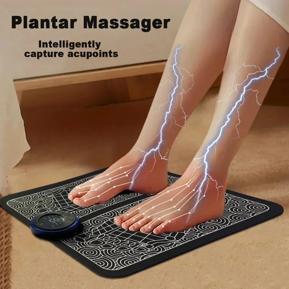 Intelligent Foot Massager Improves Blood Circulation Pulse Therapy Relaxe for Men Women to Relieve Fatigue Foot Acupoint Massage