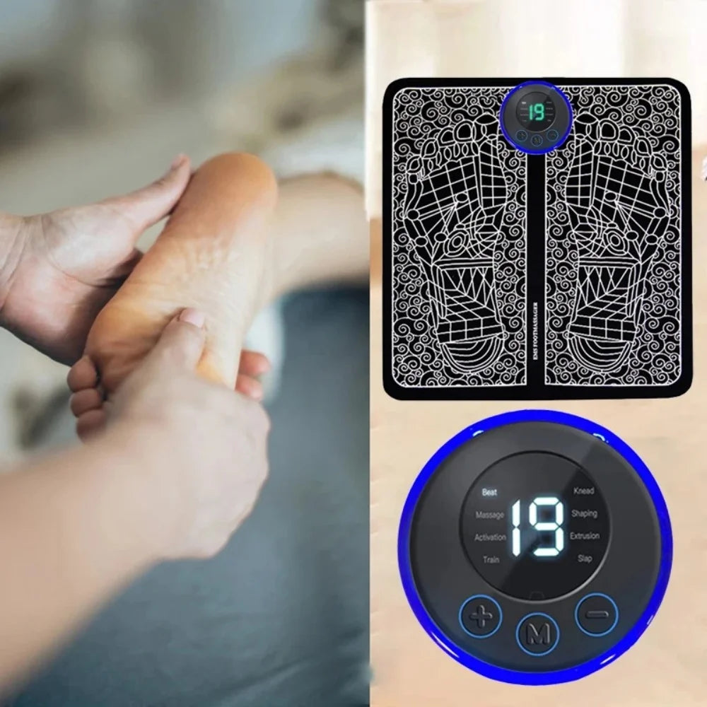 Intelligent Foot Massager Improves Blood Circulation Pulse Therapy Relaxe for Men Women to Relieve Fatigue Foot Acupoint Massage