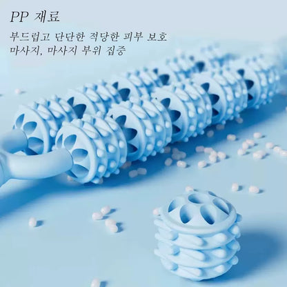 Double Row Massage Roller Massage Stick Muscle Relaxation Massage Tool - a Must-Have for Home Massage Relaxation