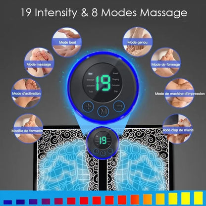 Intelligent Foot Massager Improves Blood Circulation Pulse Therapy Relaxe for Men Women to Relieve Fatigue Foot Acupoint Massage