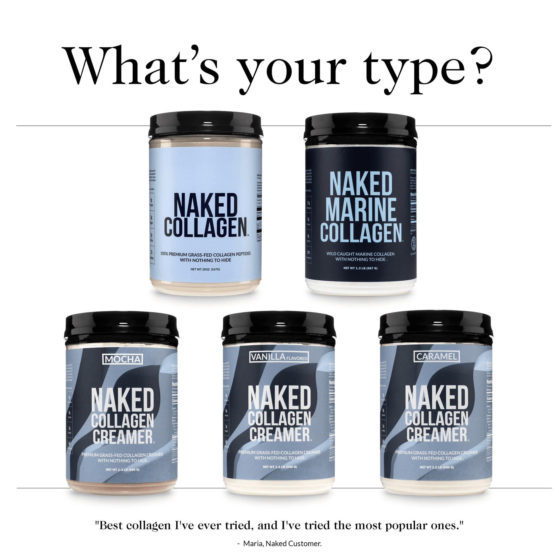 Collagen Peptides Protein Powder | Naked Collagen - 20 Oz
