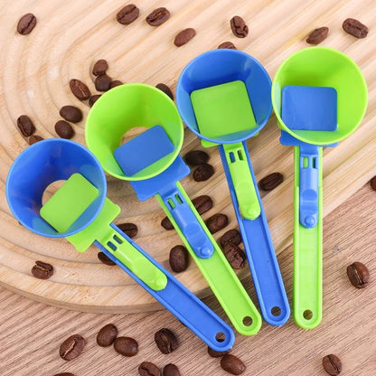 4/1PCS Creative Protein Powder Sliding Spoon Portable Funnel Spoons for Protein Powder Coffee Sports Drinks Home Kitchen Gadgets