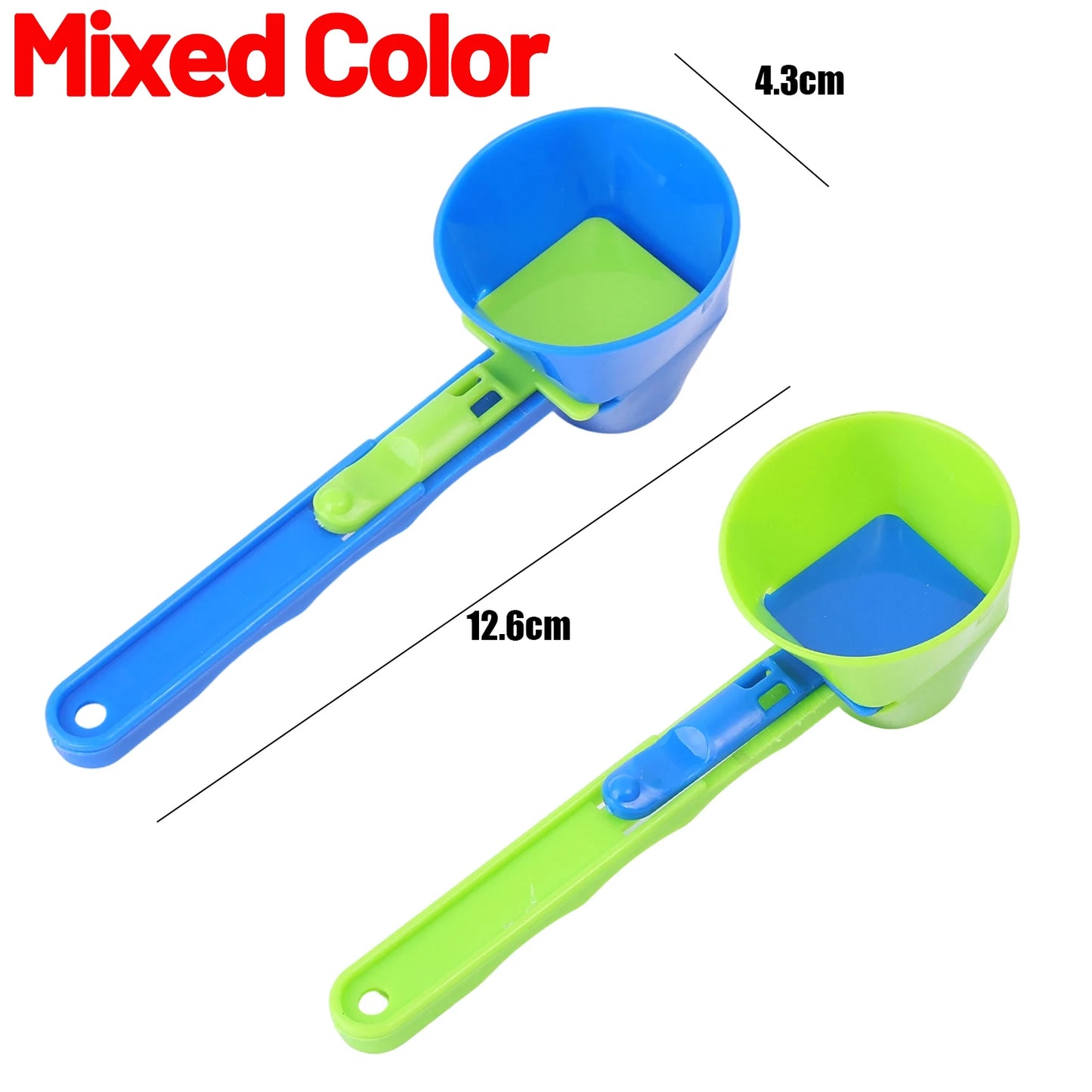 4/1PCS Creative Protein Powder Sliding Spoon Portable Funnel Spoons for Protein Powder Coffee Sports Drinks Home Kitchen Gadgets