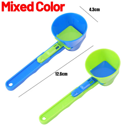 4/1PCS Creative Protein Powder Sliding Spoon Portable Funnel Spoons for Protein Powder Coffee Sports Drinks Home Kitchen Gadgets
