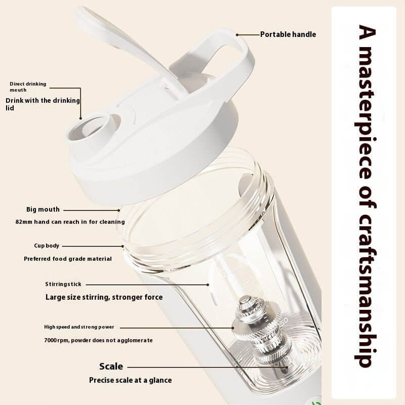 Electric Protein Powder Mixer 450Ml Shaker