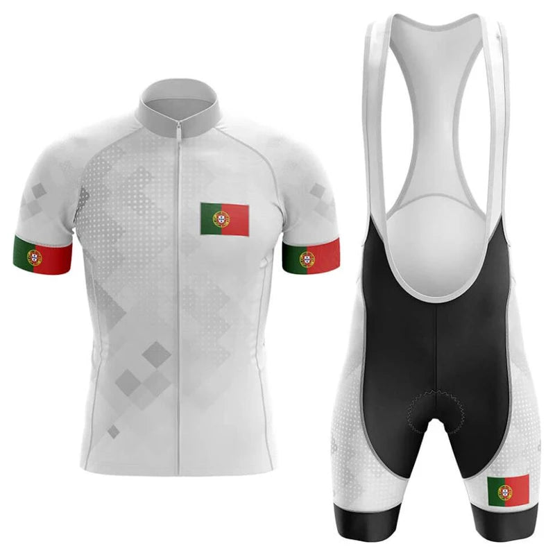Portugal Bicycle Wear, MTB Cycling Clothing, Bike Uniform, Cycle Shirt, Racing Jersey Suit, 2024