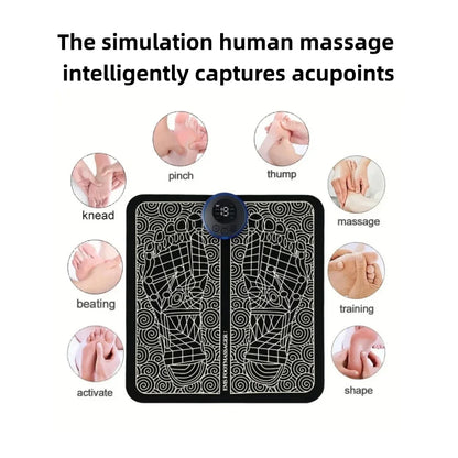 Intelligent Foot Massager Improves Blood Circulation Pulse Therapy Relaxe for Men Women to Relieve Fatigue Foot Acupoint Massage